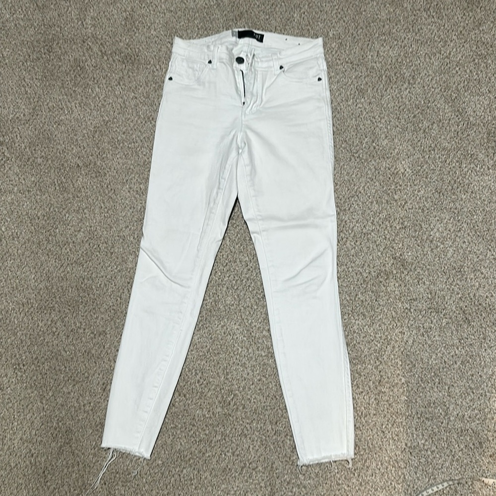 White Connie high rise skinny jean